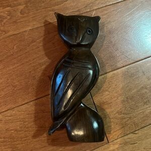 Vintage ironwood owl